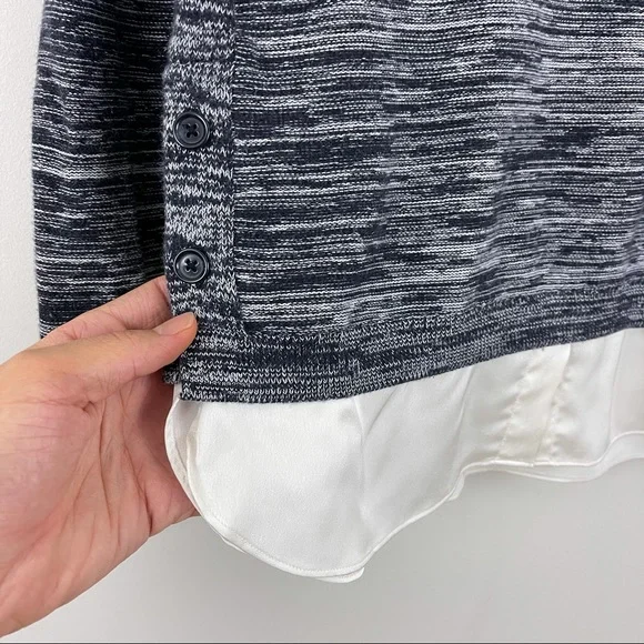 Ann Taylor LOFT Stripe Marled Sweater - Picture 3 of 6